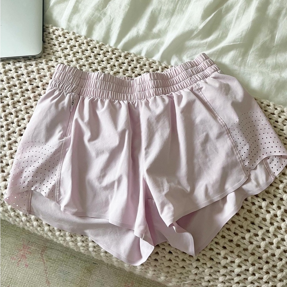 Light Pink Athleta Hustle 3” Shorts Size XS